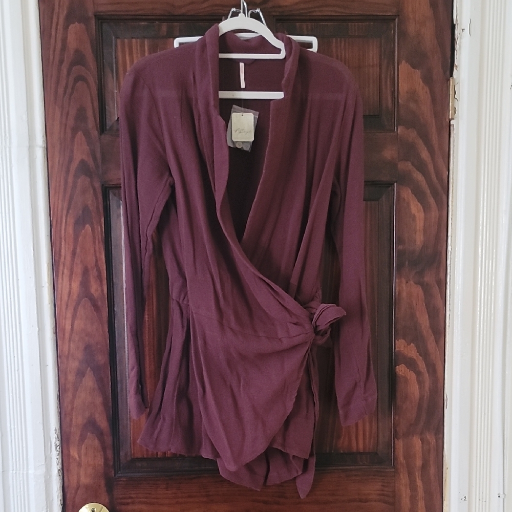 Free People Wrap Front Romper